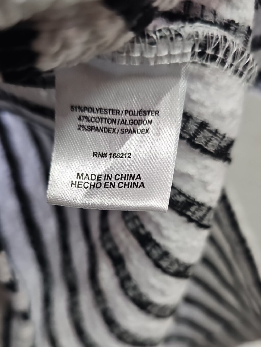 Ninety Black & White Mixed-Stripe Long Sleeve Sweater - Picture 4 of 8